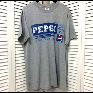 Vintage Pepsi Generation T-shirt Sz L XL Made USA 90s Single Stich
